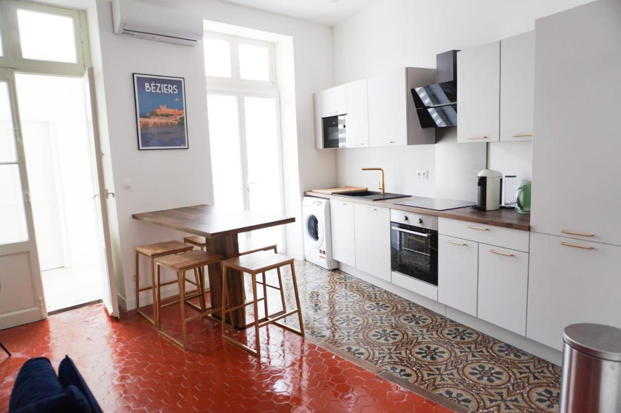 Bright And Modern 3-Bedroom Apartment, 90M2 With Air Condition, In 베지에 외부 사진