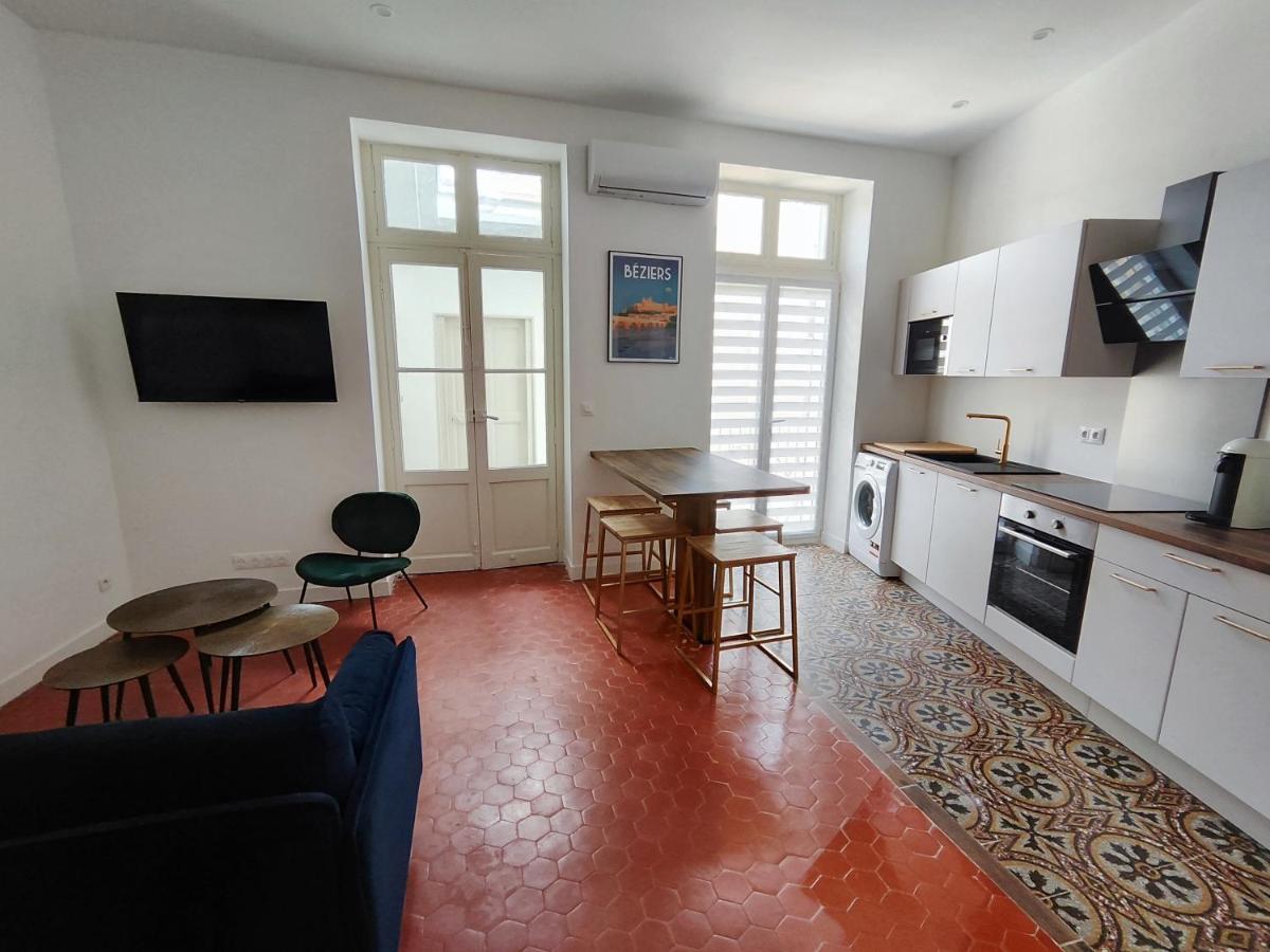 Bright And Modern 3-Bedroom Apartment, 90M2 With Air Condition, In 베지에 외부 사진