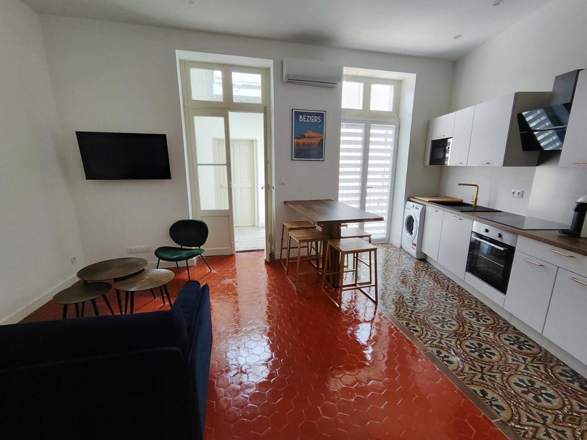 Bright And Modern 3-Bedroom Apartment, 90M2 With Air Condition, In 베지에 외부 사진